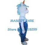 white unicorn Mascot Costume
