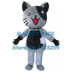 grey cat Mascot Costume
