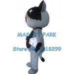 grey cat Mascot Costume