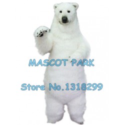 realistic polar bear Mascot Costume