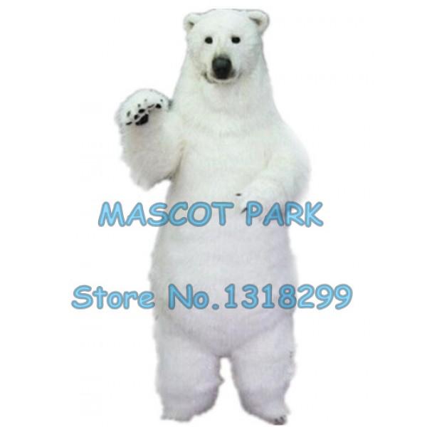realistic polar bear Mascot Costume