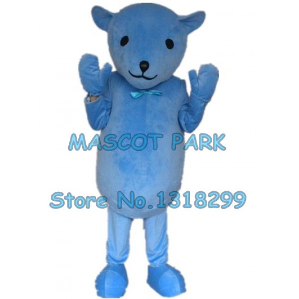 blue bear Mascot Costume