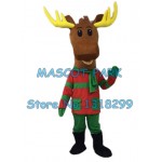 Christmas Reindeer Moose Mascot Costume