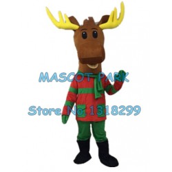 Christmas Reindeer Moose Mascot Costume