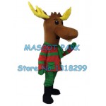 Christmas Reindeer Moose Mascot Costume