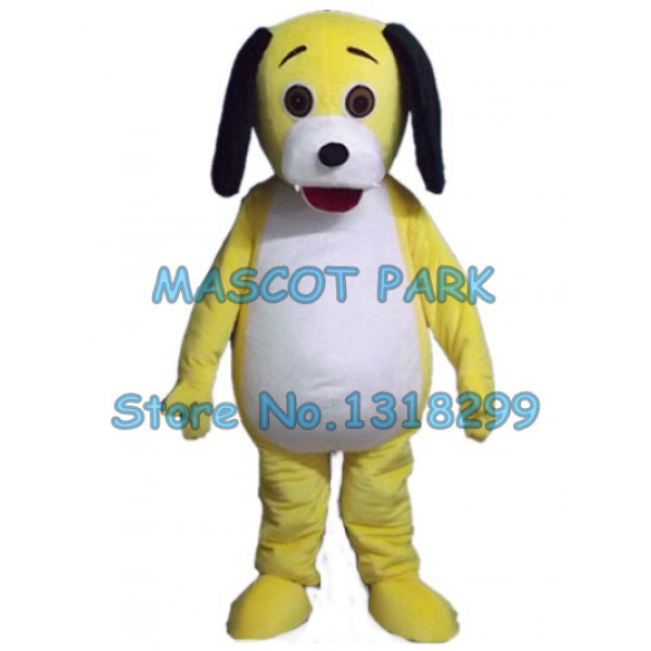 yellow dog Mascot Costume