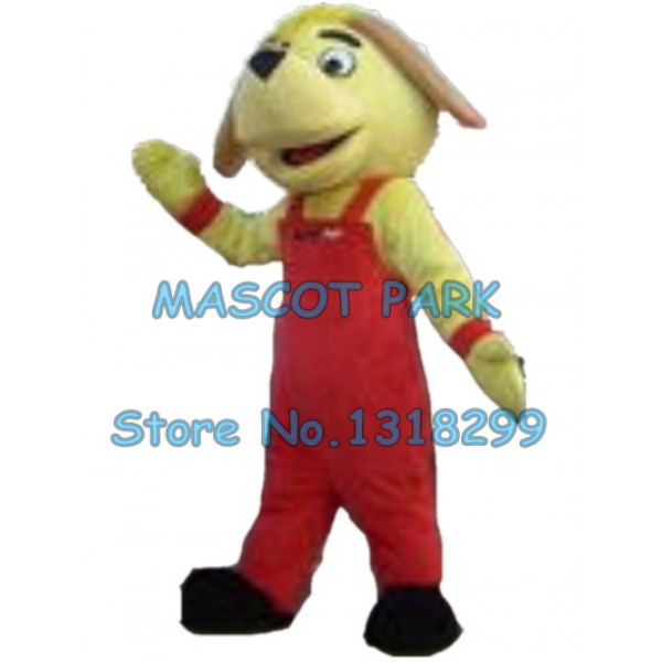 yellow dog Mascot Costume