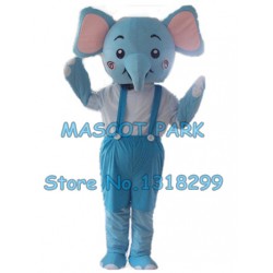 blue elephant Mascot Costume