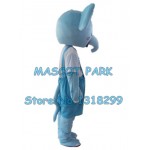 blue elephant Mascot Costume