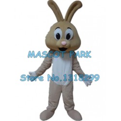 cute rabbit Mascot Costume brown bunny