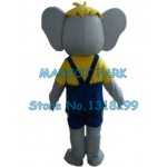 grey elephant Mascot Costume 
