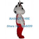red cow Mascot Costume dairy milk cow mascot