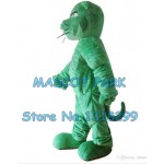 green panther Mascot Costume