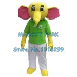 green elephant Mascot Costume