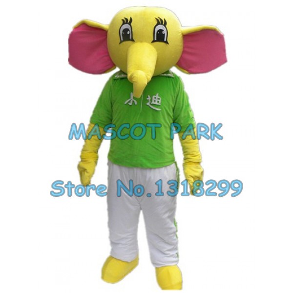 green elephant Mascot Costume