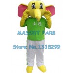 green elephant Mascot Costume