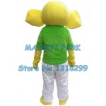 green elephant Mascot Costume