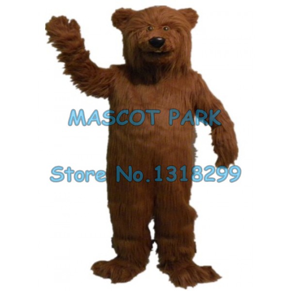 grizzy bear Mascot Costume plush bear mascot