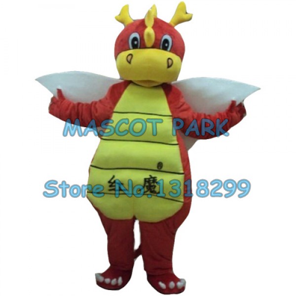 red devil dragon Mascot Costume