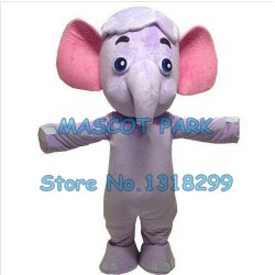 cute grey elephant Mascot Costume