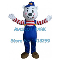 bear Mascot Costume blue pant bear