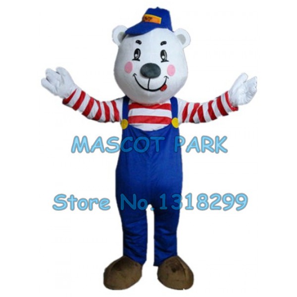 bear Mascot Costume blue pant bear