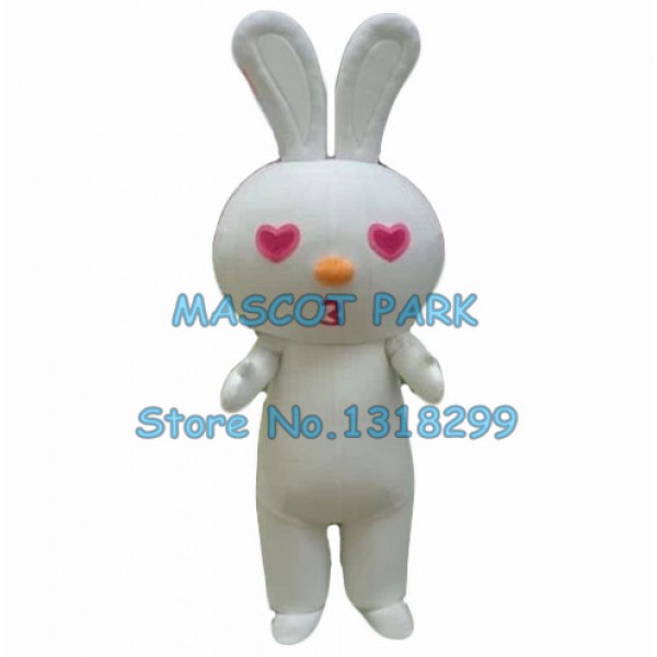 white bunny Mascot Costume white rabbit