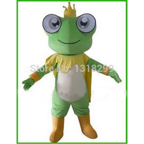 Frog Prince King Mascot Costume