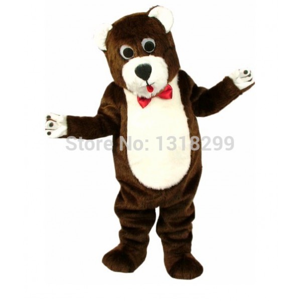 Brown Teddy Bear Mascot Costume