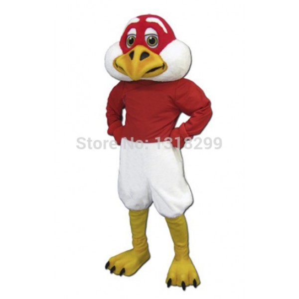 Plush Falcon Mascot Costume