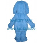 blue plush dog Mascot Costume