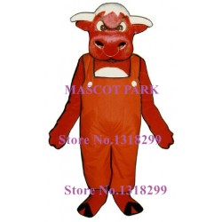 Red Angry Bull Mascot Costume