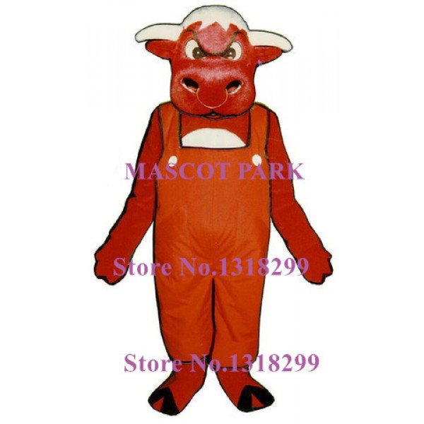 Red Angry Bull Mascot Costume