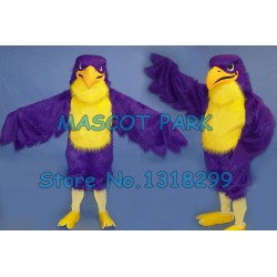 purple falcon Mascot Costume