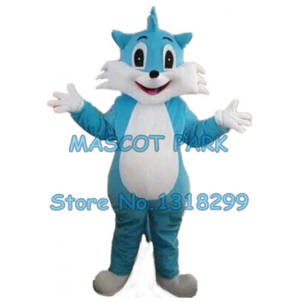 blue cat Mascot Costume