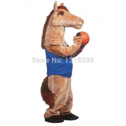 Mustang Horse Athlete Mascot Costume