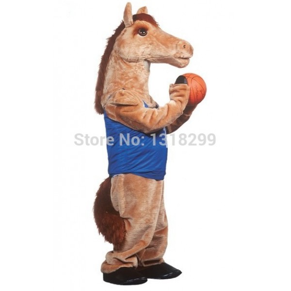 Mustang Horse Athlete Mascot Costume