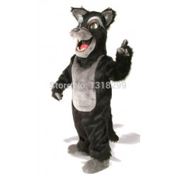 Plush Wolf Mascot Costume