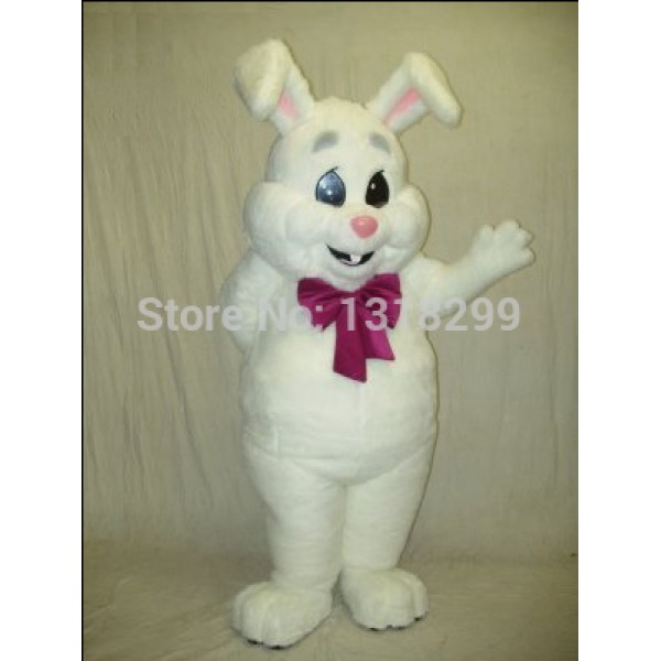 white Bunny Mascot Costume