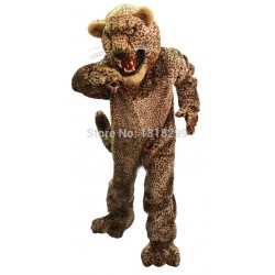 Snarling Cheetah cougar Mascot Costume