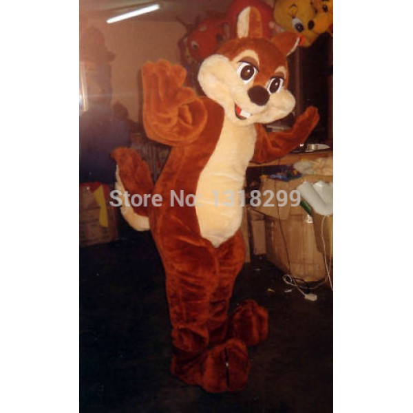 Plush Chipmunk Mascot Costume
