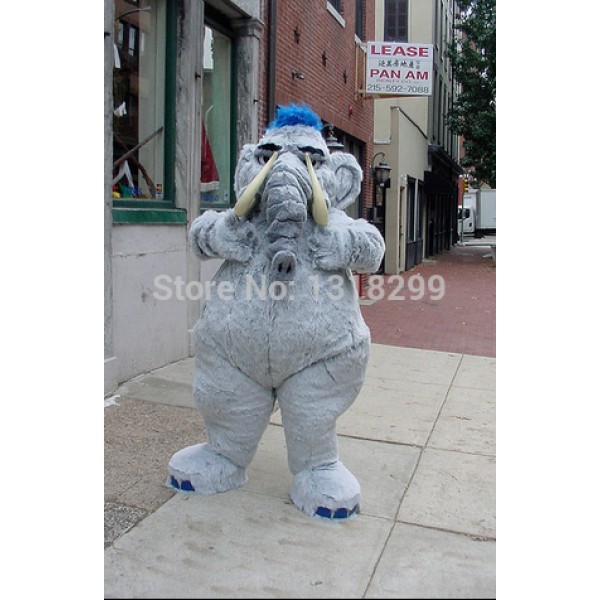 the Mastadon elephant Mascot Costume