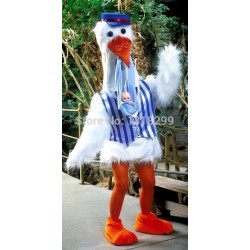White Stork Mascot Costume