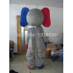 Grey Elephant Mascot Costume