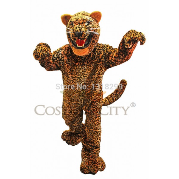 Golden Jaguar Mascot Costume