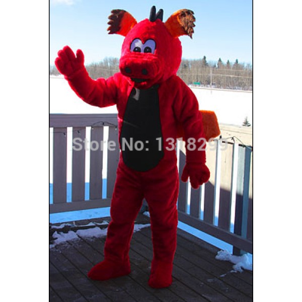 red dragon Mascot Costume
