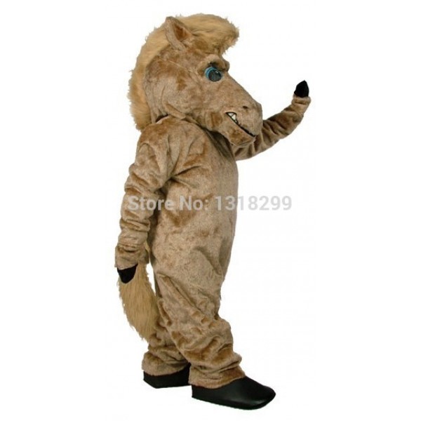 Brown Pepper Horse Mascot Costume