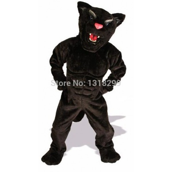 Black Power Cat Panther Mascot Costume