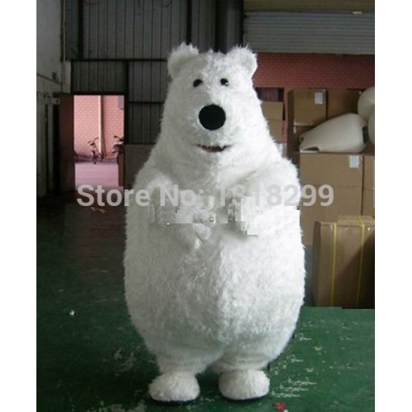 fat polar bear Mascot Costume
