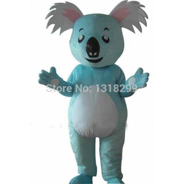 Blue Koala Mascot Costume